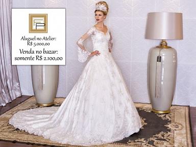 Fernando Peixoto promove bazar com vestidos de noiva a partir de R$ 400 