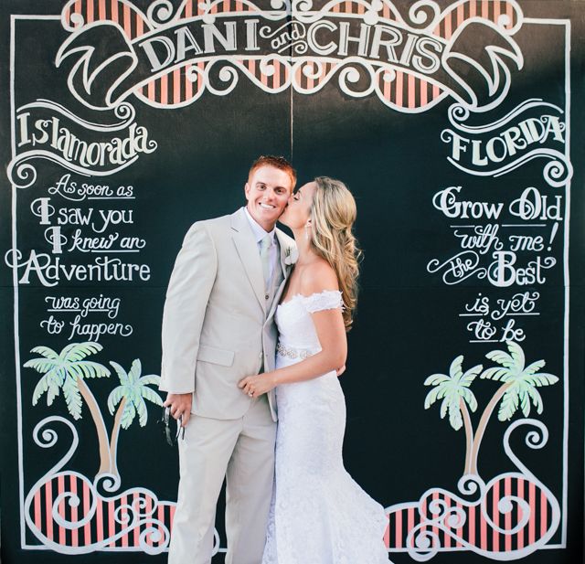 Backdrop com quadro negro em casamentos - Foto #4191