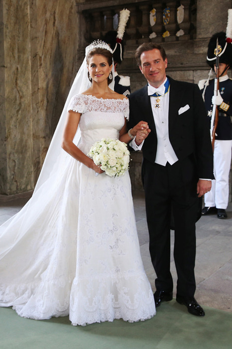 Vestido da noiva, criado por Valentino.