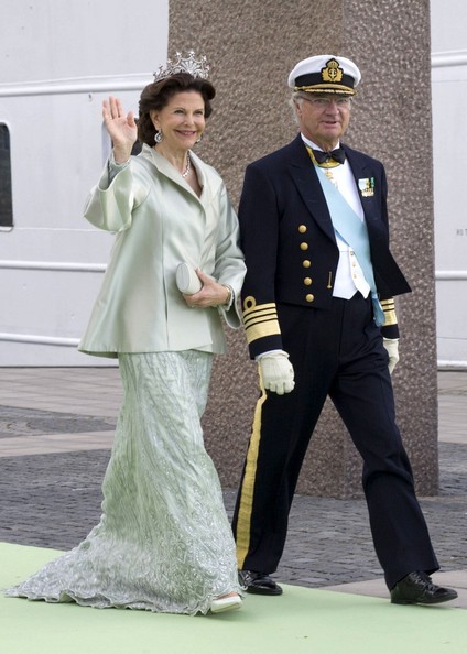 Carlos XVI Gustavo e Sílvia, rei e rainha da Suécia.